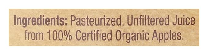 North Coast Organic Apple Juice No Added Colors or Preservatives No Added Sugar Kosher USDA Certified Organic Gluten Free &amp Non-GMO 32 Fluid Ounce (Pack of 6)