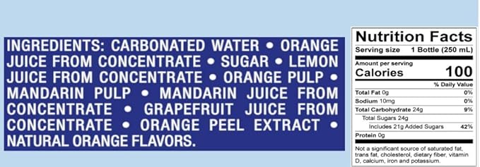 Orangina - Citrus Sparkling Juice Beverage - Light Pulp - Original Imported European French Recipe - No Artificial Ingredients - (Pack of 12) (8.5 oz Bottle)