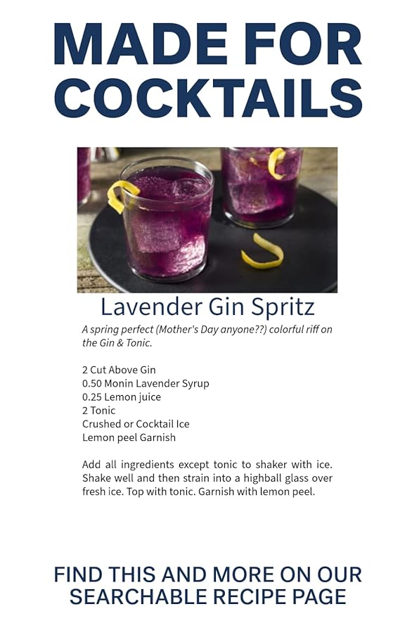 CUT ABOVE Zero Alcohol Gin | Award Winning Premium Non-Alcoholic Spirit for Alcohol Free Cocktails | 25.4 fl. oz. (750mL)