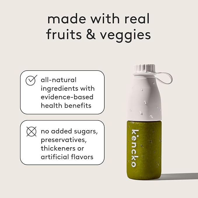 kencko Greens Smoothie Mix Packets - 20 Instant Breakfast Smoothies Made of Nature’s Original Superfoods - Pineapple Apple Kale Spinach &amp More - Organic Fruit &amp Veggie Healthy Smoothies