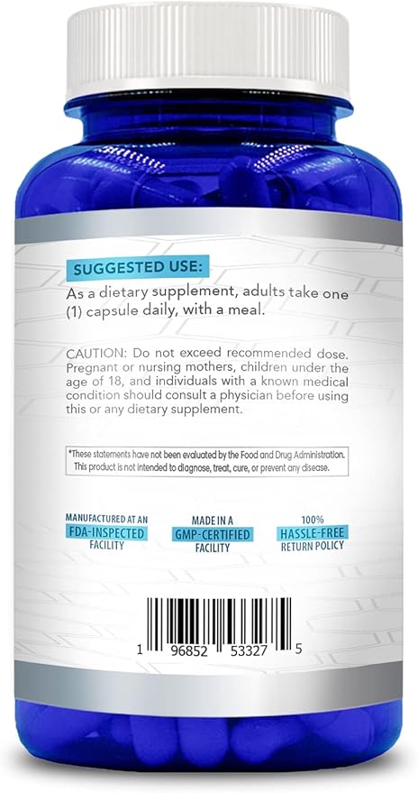 High Strength 500mg SAM E Supplement | S-Adenosyl Methionine SAMe Supplement for Bone Joint &amp Mood Support for Men and Women | Vegan Non-GMO &amp Made in US cGMP Labs (180 Veggie Capsules)
