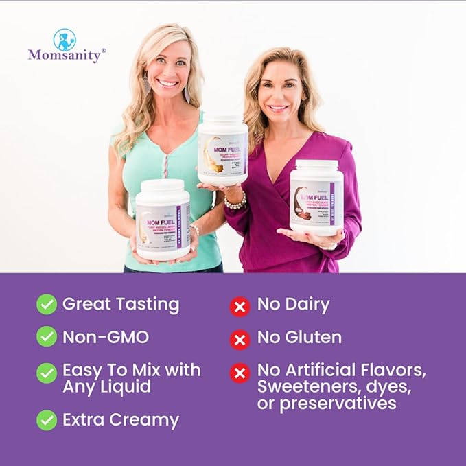 Dairy-Free Meal Replacement Protein Powder for Women - Plant &amp Collagen Protein Blend | 20g Protein (Dutch Chocolate)