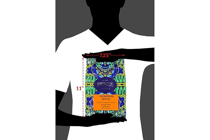 Orinoco Pumpkin Spice Flavored Coffee 3lb bag Light Roast Ground Coffee 100% Arabica beans