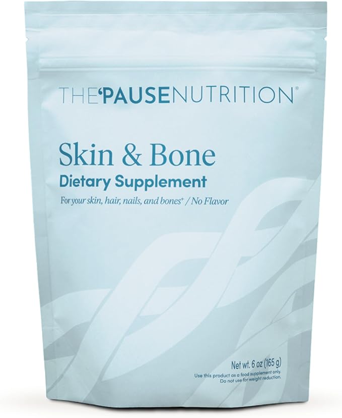 The 'Pause Life Skin &amp Bone Verisol &amp Fortibone Collagen Peptides Powder Formula with Hyaluronic Acid and Vitamin C Gluten Free Supplement Skin Nails &amp Hair Support Unflavored Easy