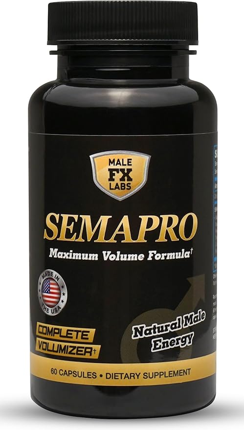 Extreme Semen Volumizer and Male Energy Formula - All Natural Endurance Stamina &amp Semen Health - 60 caps (1 Month Supply)