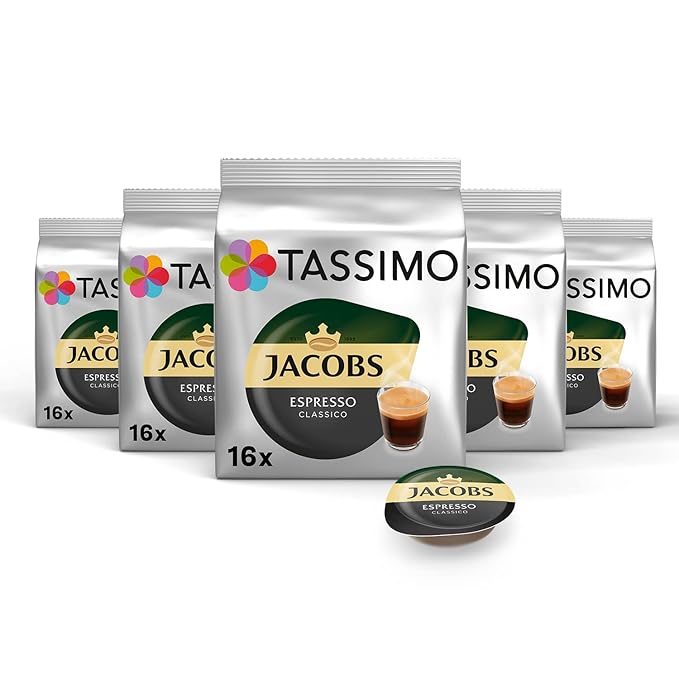 Tassimo Jacobs Espresso Rainforest Alliance Certified 5 x 16 T-Discs