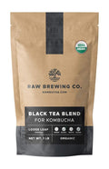 Kombucha.com Certified Organic Loose Leaf Tea - Kombucha Brewing Blends (Black Tea Blend 8 Ounce). Makes up to 25 gallons.