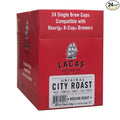 Lacas Coffee Original City Roast Single Serve Cups Compatible with Keurig K-Cup Brewers 24 Count