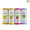 Zenjoy Stress Relief Drink Calming Green Tea &amp Black Tea Non Alcoholic Ashwagandha &amp Lemon Balm for Stress Relief L - Theanine (Variety) (12 Pack)