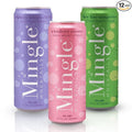 Mingle Mocktails - Variety Pack Blackberry Hibiscus Bellini Cranberry Cosmopolitan Key Lime Margarita - Premium Non Alcoholic Cocktails 12 FL OZ Cans (Pack of 12)