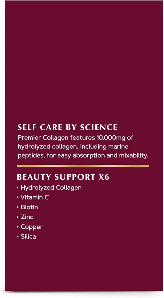 GNC Premier Collagen Powder with 6 Essential Beauty Support Ingredients Unflavored 20 Stick Packs