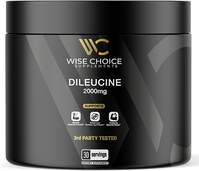 Wise Choice Dileucine Peptide Supplement Powder | 2000mg Leucine Peptide for Muscle Growth &amp Recovery | Supports Protein Synthesis | 30 Servings