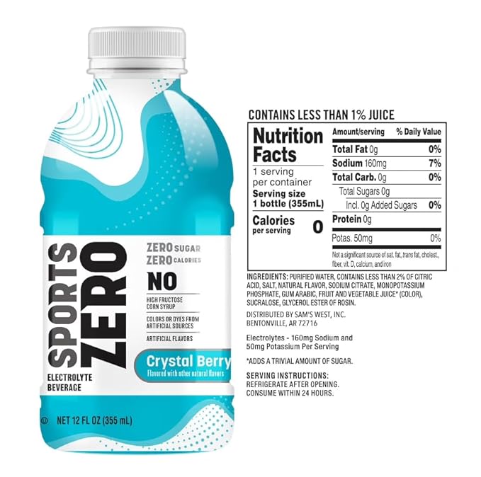 Sports Drink Zero 12 fl. oz. 24 pk.