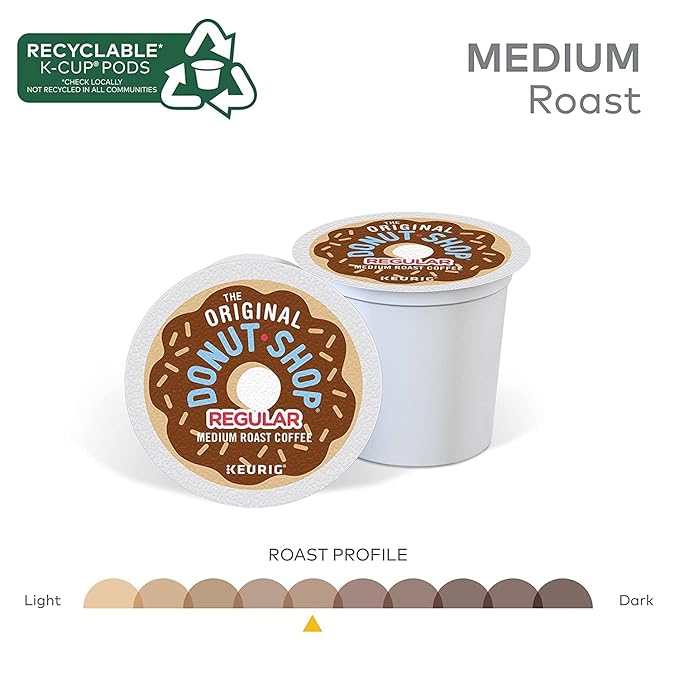The Original Donut Shop Regular K-Cups Medium Roast Coffee Pods 100 Count