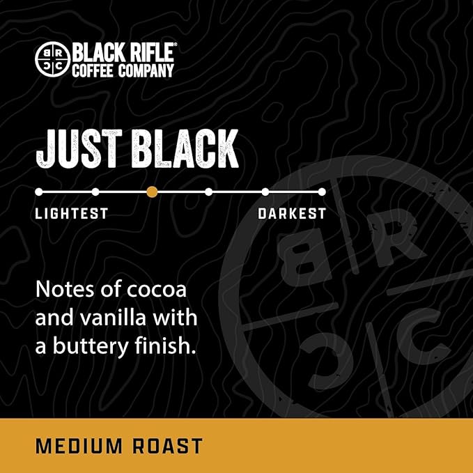 Black Rifle Coffee Company Light Medium Dark Roast Ground Coffee Variety 3 Pack 18 OZ Bag