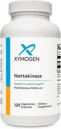 XYMOGEN Nattokinase - Nattokinase 2000 FU Blood Pressure Supplements - Heart Health Circulation &amp Blood Pressure Support - Gluten Free Vegan Non GMO (120 Capsules)