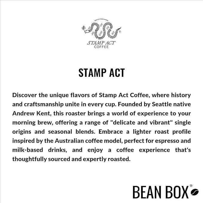 Gotiti Ethiopia - Roasted by Stamp Act - Whole Bean Coffee - 12 Ounce Bag