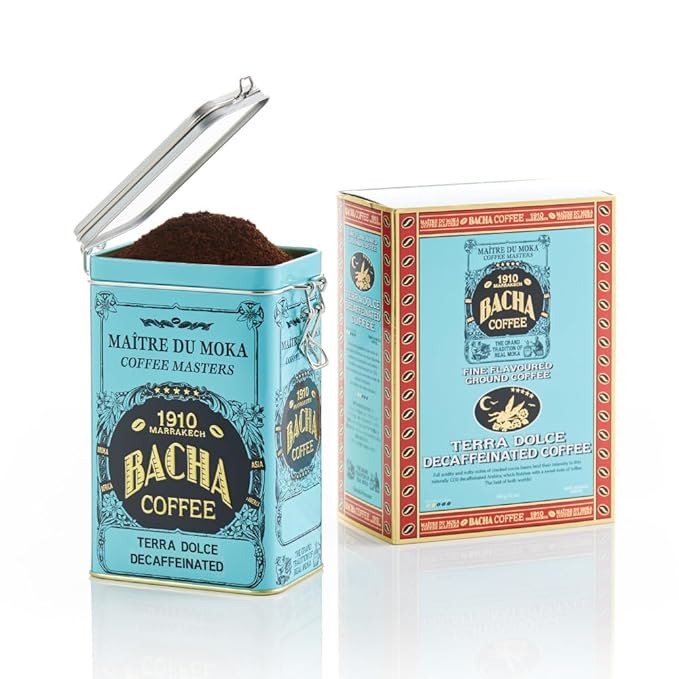 Bacha Coffee | Terra Dolce Fine Flavoured Coffee Autograph Collection 100% Arabica Specialty Coffee Ground Beans Medium Dark Roast 350g &amp 100% Natural Unbleached Wood Fibre Paper Filters Lar