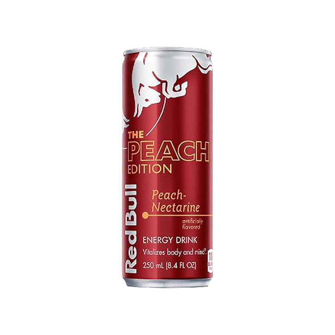 BeeQ - (Pack of 12) Red Bull Energy Drink Variety Pack - 5 Different Flavors : Original Watermelon Strawberry Apricot Juneberry Peach Nectarine -8.4 oz Cans