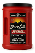 Dark Roast Ground Coffee Black Silk 40.3 oz