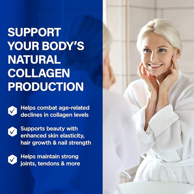 BioTrust Ageless Collagen Booster Powerfully Support Beauty from Within Vegan Collagen Builder for Glowing Skin Gorgeous Hair Beautiful Nails Healthy Joints 60 Capsules (30 Servings)
