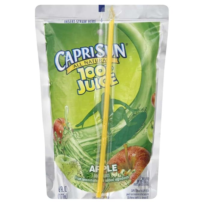 Capri Sun Apple Splash Juice 6 Ounce -- 40 per case.