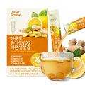 [30 Sticks] Organic 100% Pure NFC Lemon Ginger Juice Sticks – 15g Each – Balanced 50/50 Blend Cold Pressed Non-GMO No Sugar Added