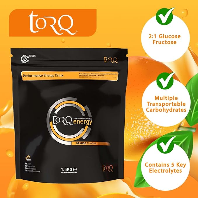 TORQ Energy Drink Mix - Natural Orange - 45 Serving