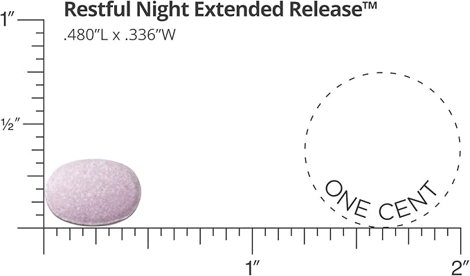 Dr. Whitaker Restful Night Extended Release Melatonin Sleep Aid Helps You Fall Asleep and Stay Asleep Longer with Dual-Layer Extended Release Technology 30 Tablets (30-Day Supply)