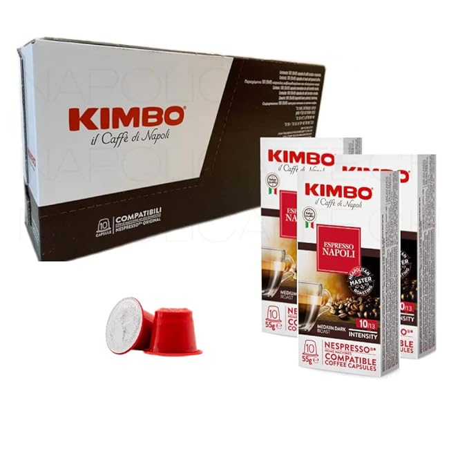 Kimbo Espresso Napoli Nespresso Capsules 100% Arabica Coffee (Pack of 100 Capsules)