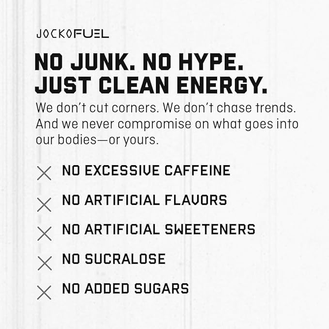 Jocko Fuel Blue Raspberry Energy Drink 12 Pack 0 Sugar 95mg Caffeine Supports Brain Health