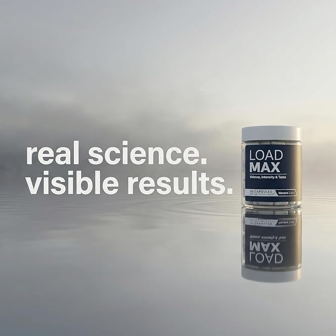 LOAD MAX – Semen Volume Booster – Better Taste and Seman Volume Increase – Overload Semen Booster &amp Semen Volume Maximizer – Semen Volume Increaser For Men – Men’s Intensity Support – 90 Capsules
