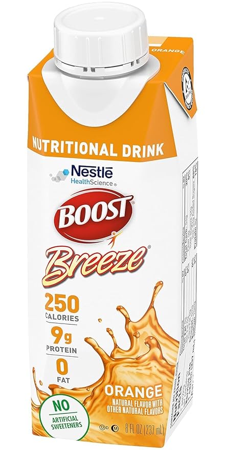 Boost Breeze Nutritional Drink Orange 8 Fl Oz (Pack of 6)