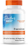 Doctors Best Fucoidan Immune &amp Antioxidant Support Non-GMO Gluten Free Vegan 60 Veggie Cap