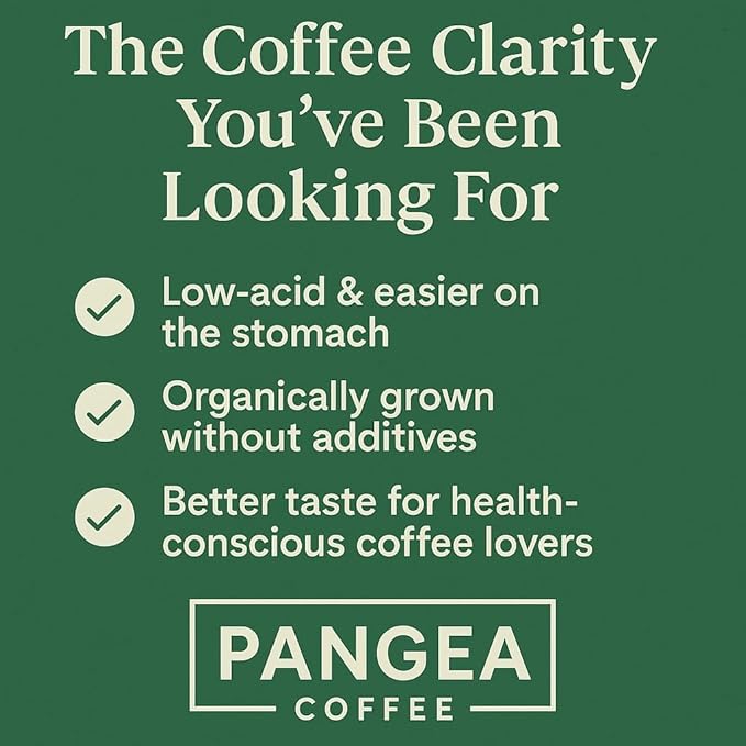 Pangea Flavor Discovery Pack – Whole Bean Organic Sampler 3-Pack (10oz Bags) – Low Acid Allergen-Free Specialty Arabica Clean Coffee