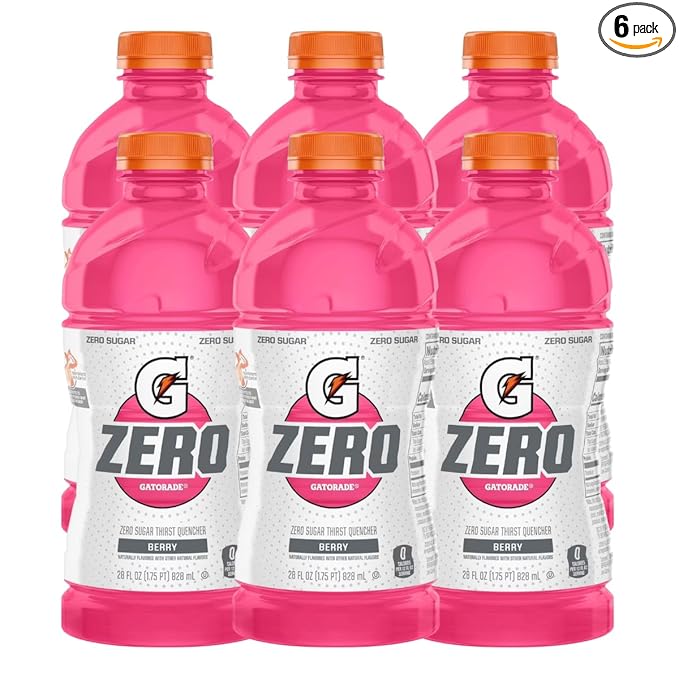Thirst Quencher for Gatorade Zero Sugar Berry Thirst Quencher 28 Fl Oz Bottle (Pack of 6)