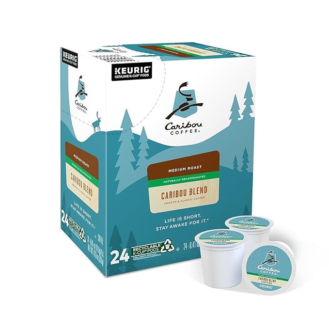 Caribou Blend Decaf Coffee K-Cups 24/Box