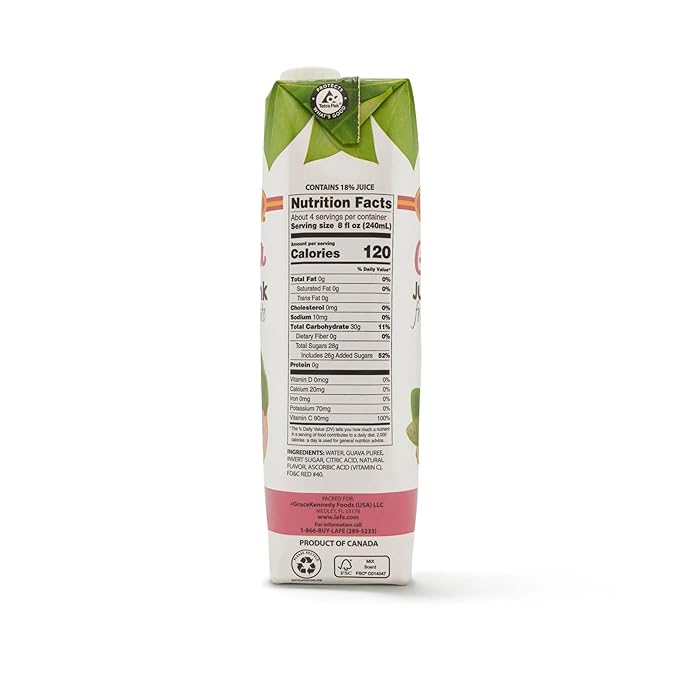 La Fe Fruit Juice Drink – Fresh Mango Guava &amp Passion Fruit Juices Rich in Vitamin C Sweet &amp Refreshing for Kids Family &amp On the go 3-Pack 33.8 Fl Oz Each