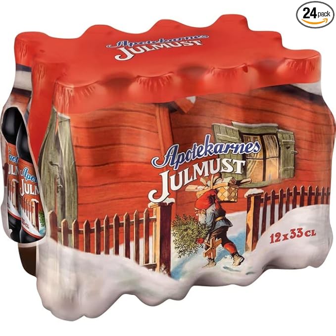 Apotekarnes Julmust 12x33cl - (Pack of 2) 11.3 Fl Oz (Pack of 24)