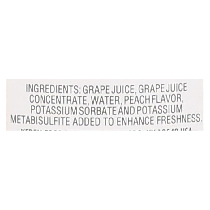 Kedem Sparkling Peach Grape Juice 25.4 Ounce - 12 per case.
