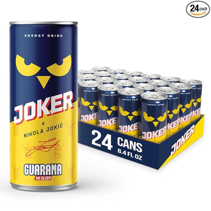 Joker Guarana Energy Drink - Nikola Jokić’s Official Drink from Serbia | Classic Energy Boost | Joker Energy Drink | Nikola Jokic energy Drink