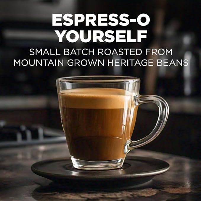 Maud's Espresso Roast Coffee Pods 50ct Dark Roast Coffee in Single Serve Pods – 100% Arabica Coffee Compatible with Keurig K Cups Maker