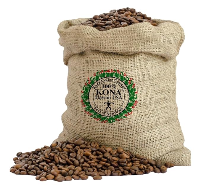 100% Hawaiian Kona Coffee - Whole Bean - Dark/Medium Roast - 1lb (16oz) - Private Reserve - Farm Fresh - Grown and Packaged on the Big Island of Hawaii - Keokea Coffee Co.