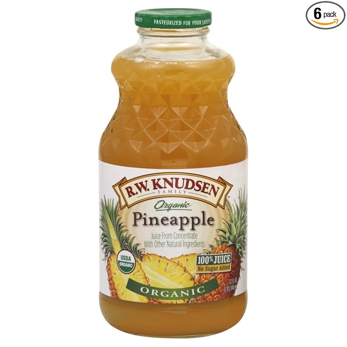 Juice Pineapple Org 32 FO (Pack Of 6) - Pack Of 6