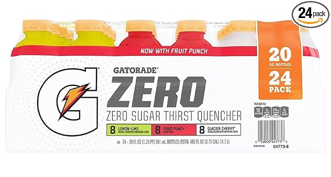 Gatorade Zero Thirst Quencher Variety Pack 20 Fl Oz (Pack of 24)