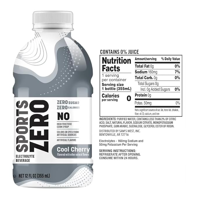 Sports Drink Zero 12 fl. oz. 24 pk.