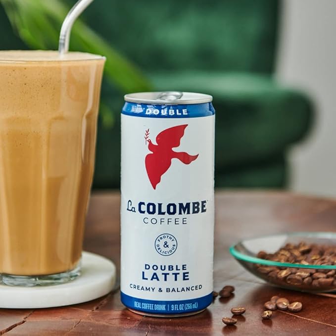 La Colombe Double Shot Draft Latte - 9 Fluid Ounce 12 Count - Cold-Pressed Espresso and Frothed Milk - Made with Real Ingredients - Grab and Go Coffee