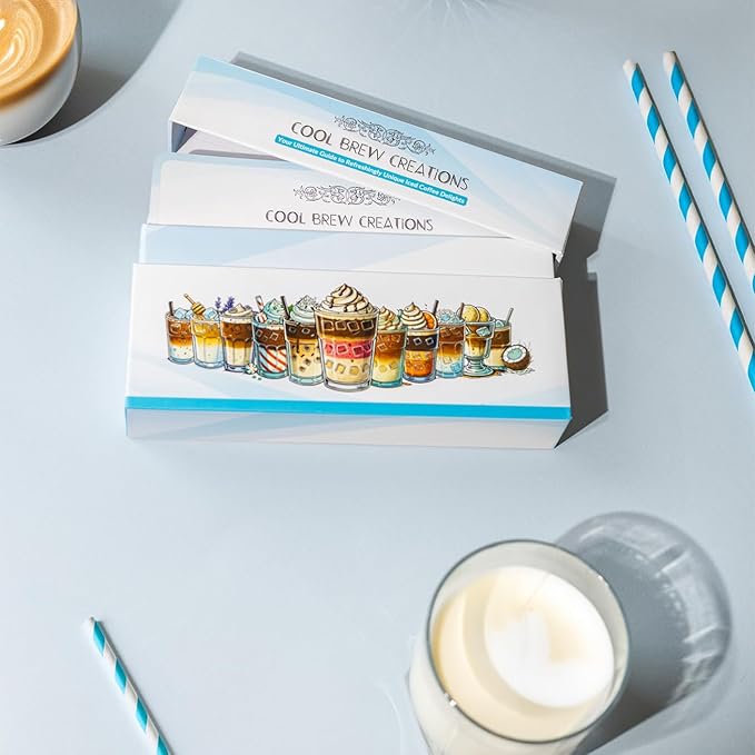 Cool Brew Creations: Iced Coffee Recipe Cards - Barista-Quality Easy Iced Coffee Recipes - Customizable Includes Dairy &amp Non-Dairy Options - Perfect for Coffee Lovers