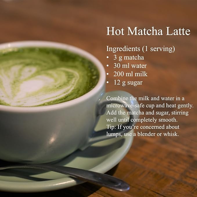 JEAU CHAU Premium Uji Matcha Powder from Kyoto Japan (3.5oz/100g. 50 servings per bag) Vivid Green Ceremonial Quality Taste for Lattes &amp Baking