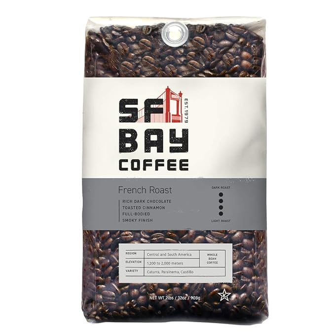 San Francisco Bay Whole Bean Coffee Bundle - French Roast (2lb) + Decaf Espresso Roast (2lb)